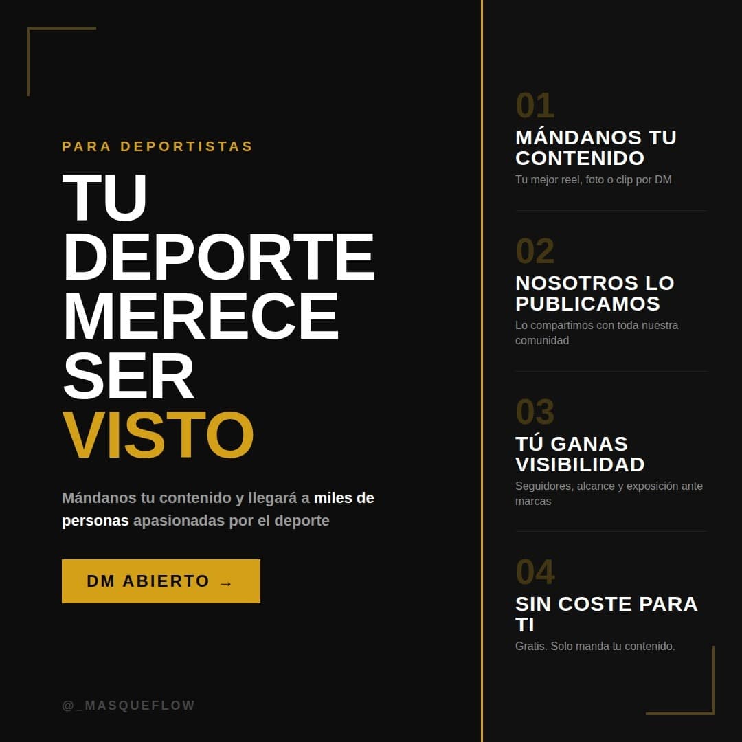 Tu deporte merece ser visto